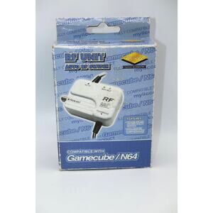 NEW RF Unit Auto RF Switch Nintendo Gamecube N64 Myiicco Accessories Black
